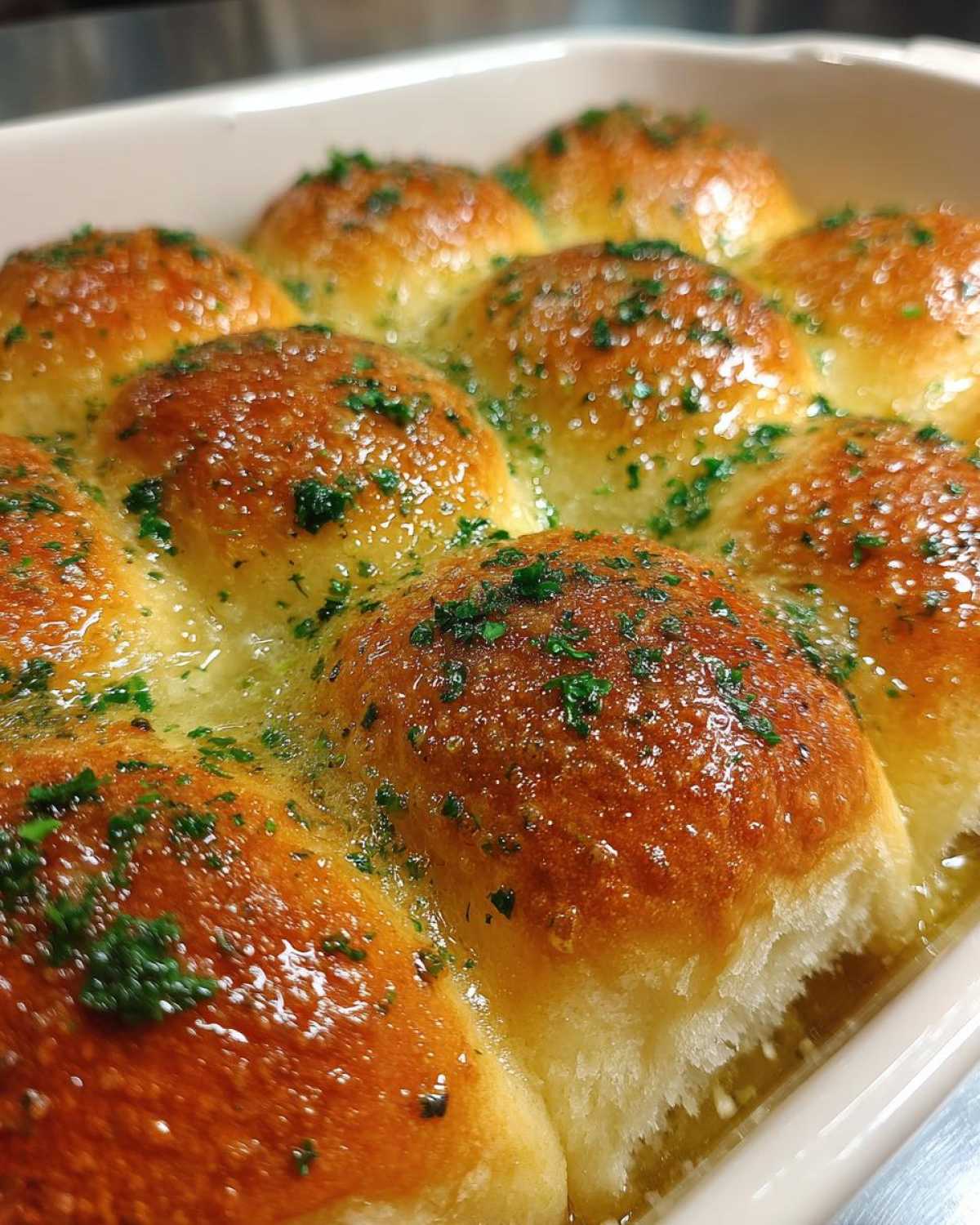 Garlic Butter Parker House Rolls (Homemade Bread Bliss) - detail 2