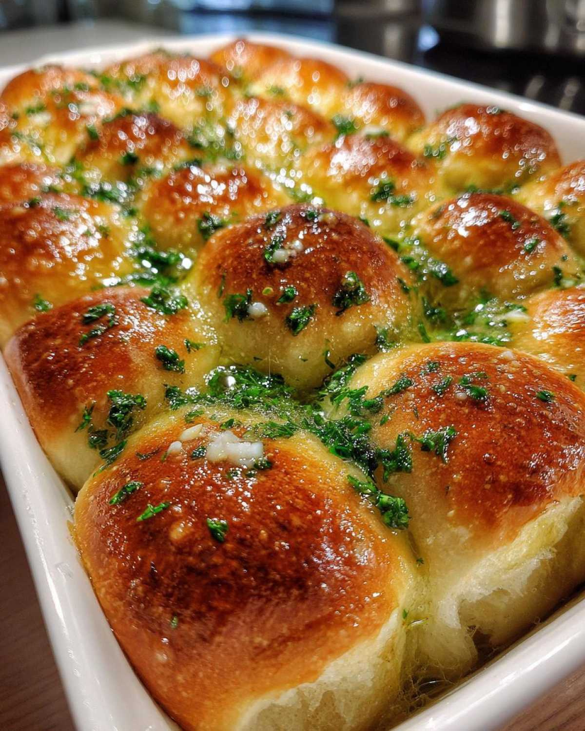 Garlic Butter Parker House Rolls (Homemade Bread Bliss) - detail 4