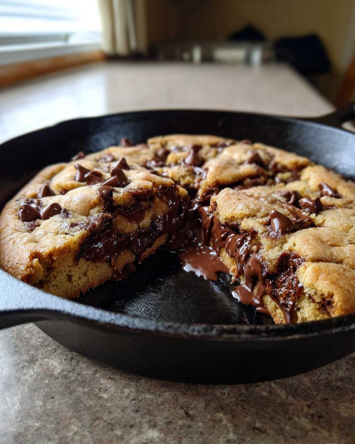 Giant Skillet Chocolate Chip Cookie (Pizookie Style) - detail 1