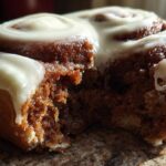 Gingerbread Cinnamon Rolls with Cream Cheese Frosting