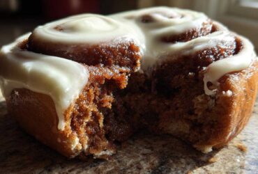 Gingerbread Cinnamon Rolls with Cream Cheese Frosting