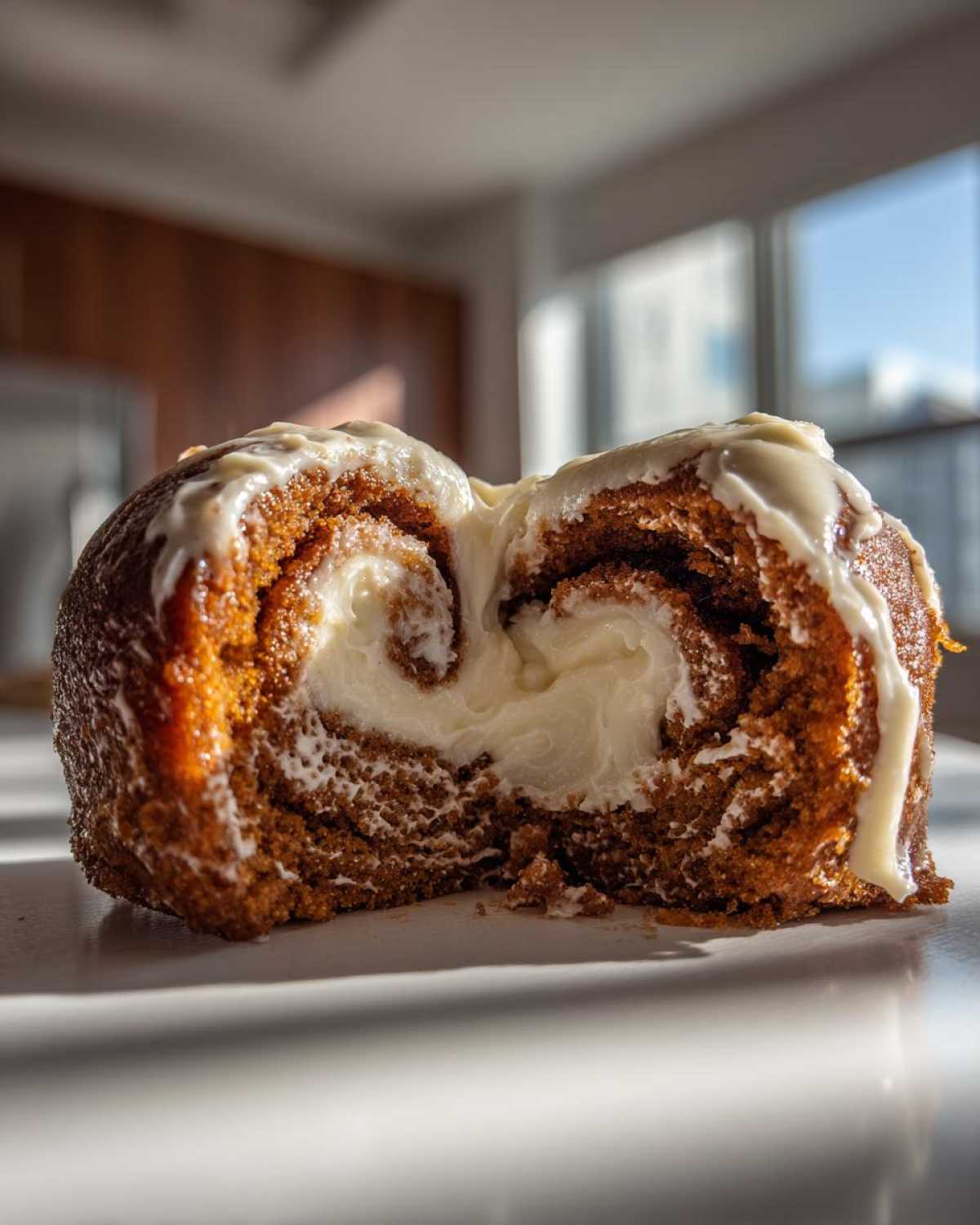 Gingerbread Cinnamon Rolls with Cream Cheese Frosting - detail 4