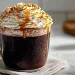 Gingerbread Hot Chocolate Latte with Cream