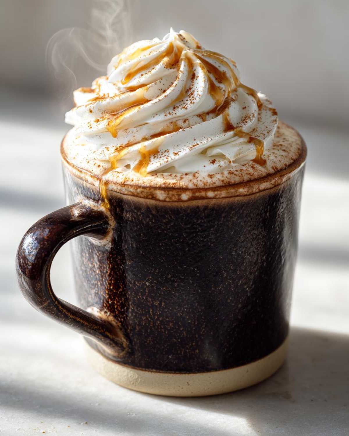 Gingerbread Hot Chocolate Latte with Cream - detail 4