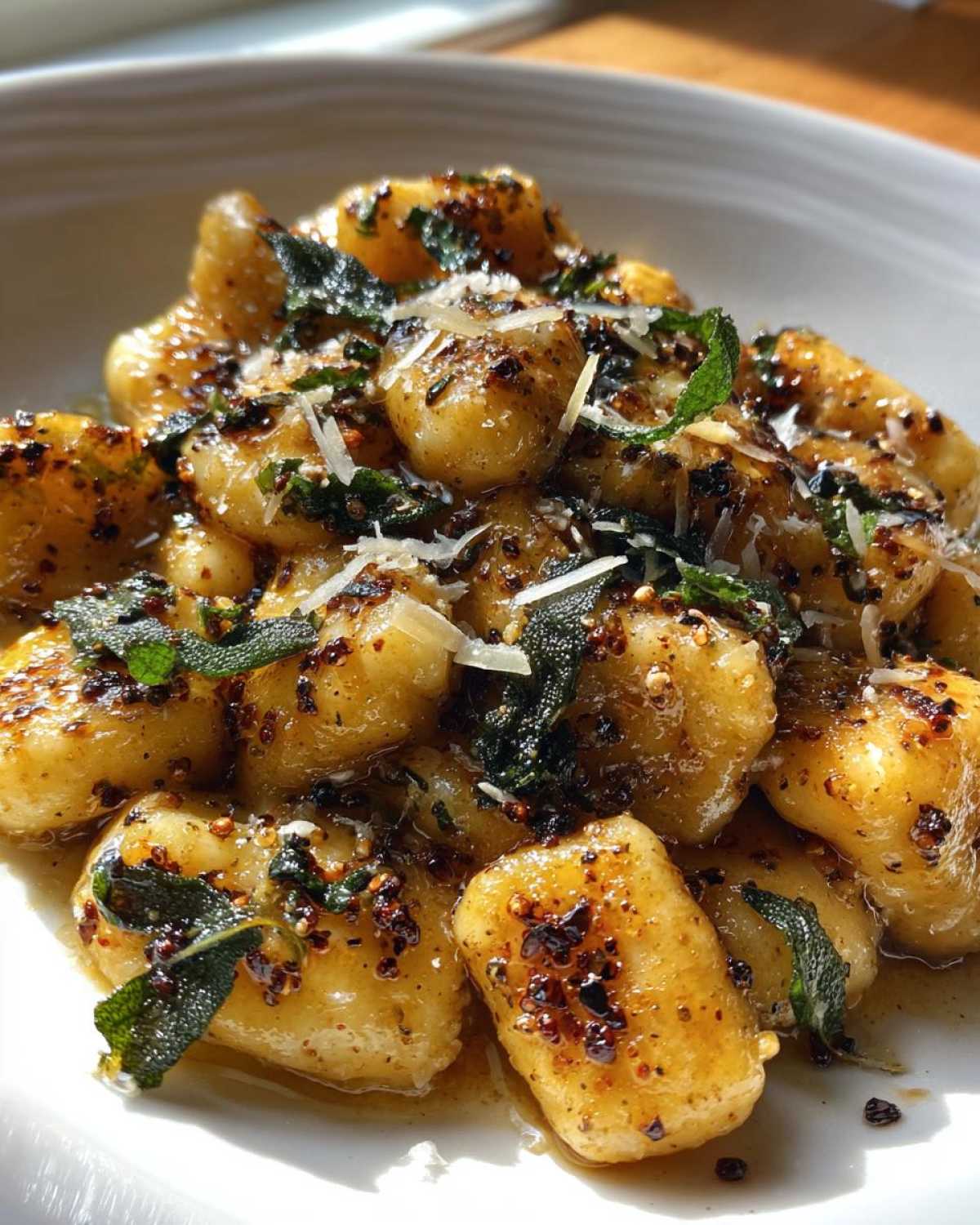 Gnocchi in Brown Butter Sauce - detail 2