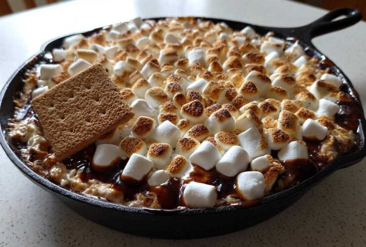 Gooey S'mores Skillet Dip (Indoor Campfire Treat)