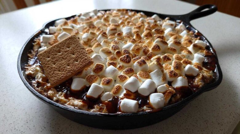 Gooey S'mores Skillet Dip (Indoor Campfire Treat)