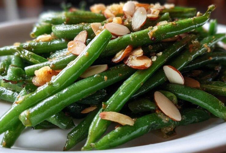 Green Bean Almondine with Lemon