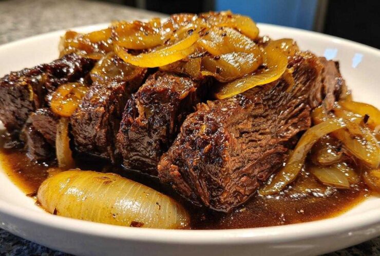 Hearty Balsamic Beef Pot Roast with Onions