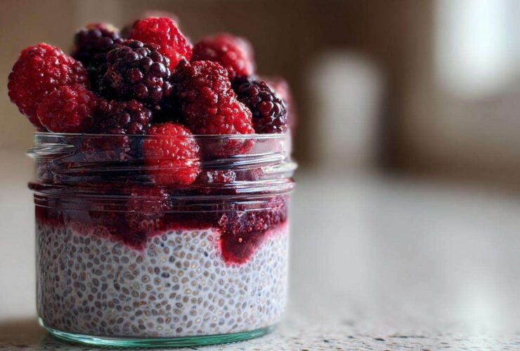 High-Fiber Berry Chia Pudding (Keeps You Full)