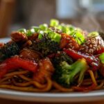 Honey Sesame Chicken Stir-Fry with Noodles