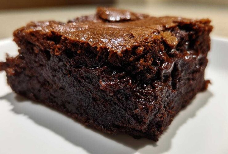Hot Chocolate Brownies with Espresso