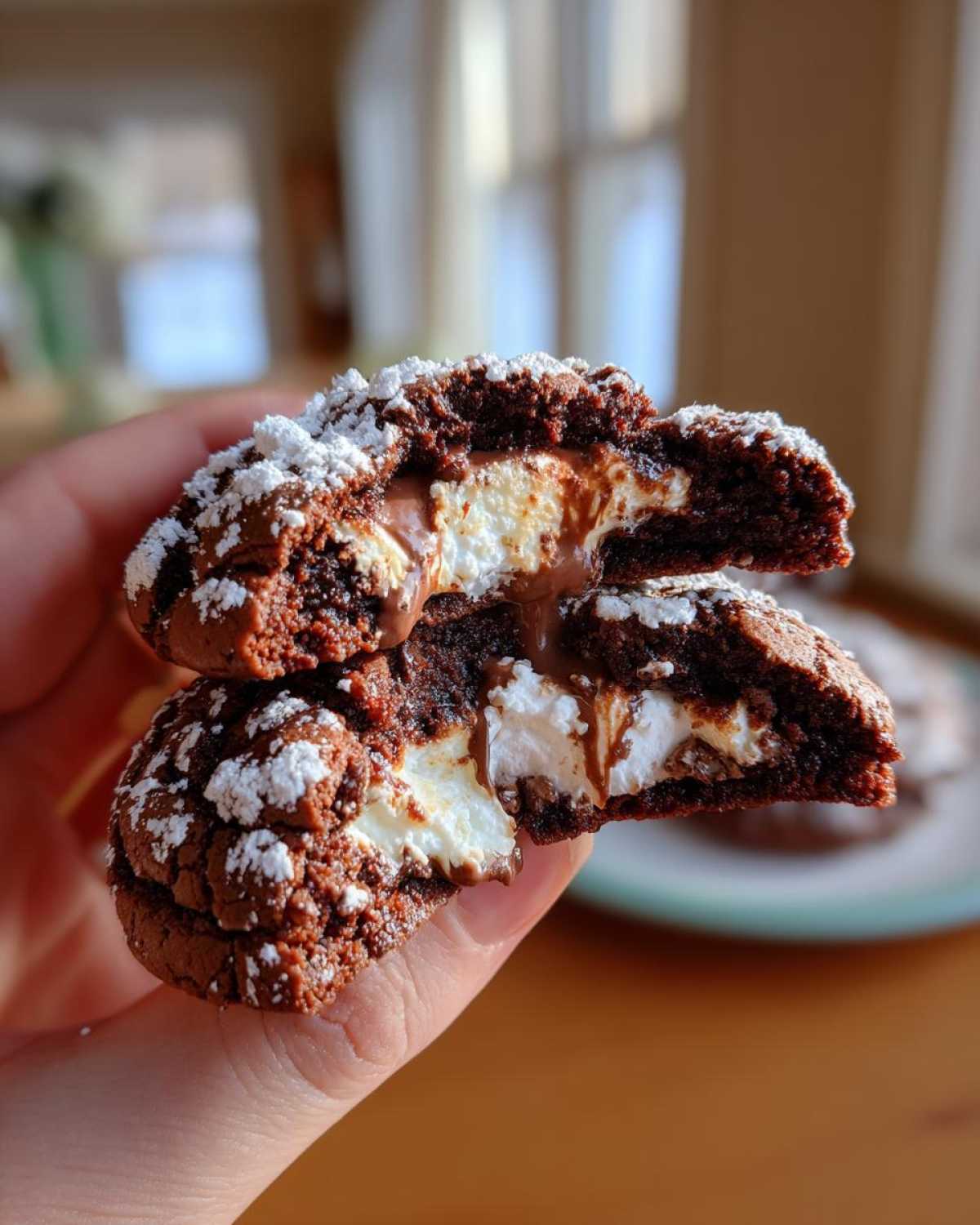 Hot Cocoa Cookies with Melting Marshmallow Centers - detail 3