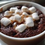Hot Cocoa Mug Cake with Marshmallows
