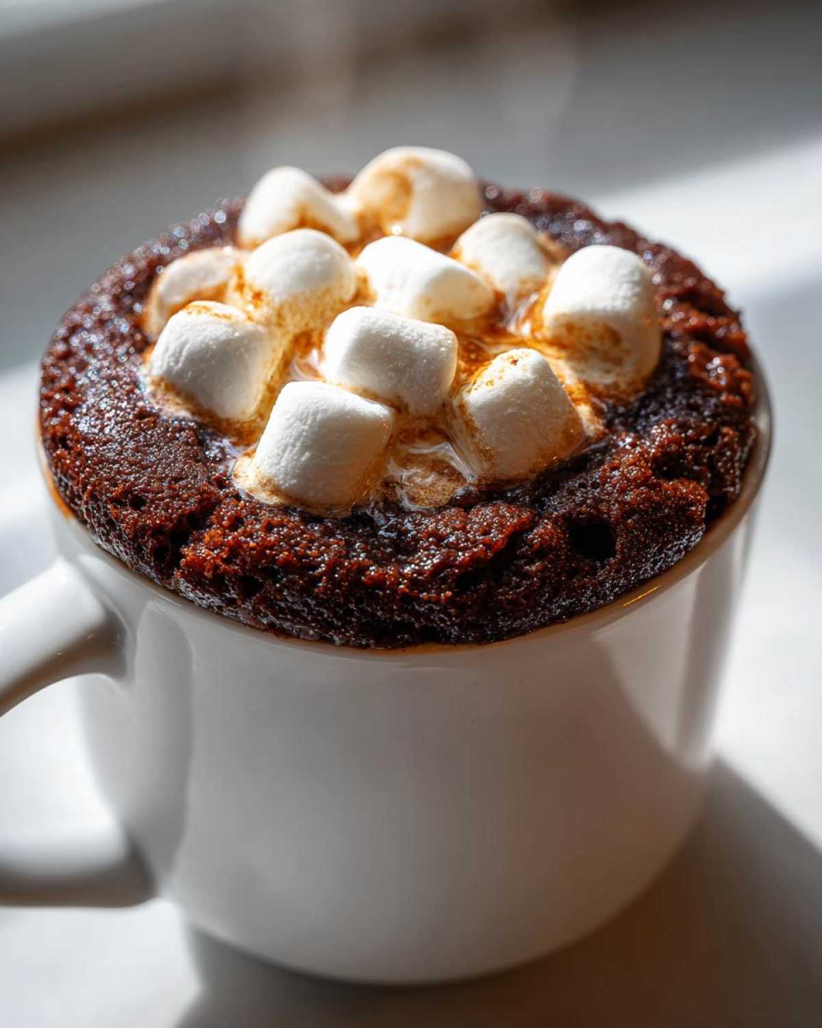 Hot Cocoa Mug Cake with Marshmallows - detail 3