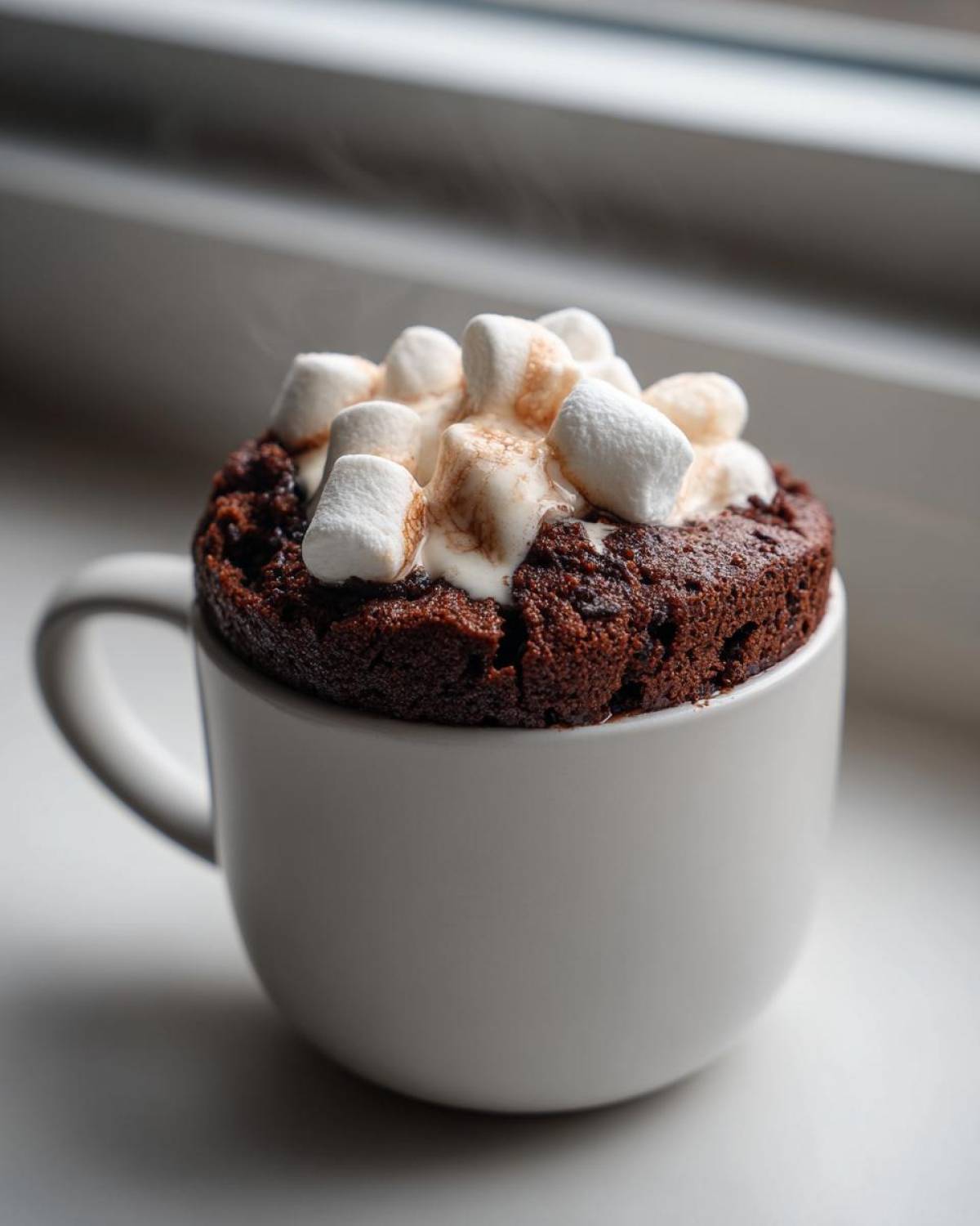 Hot Cocoa Mug Cake with Marshmallows - detail 4