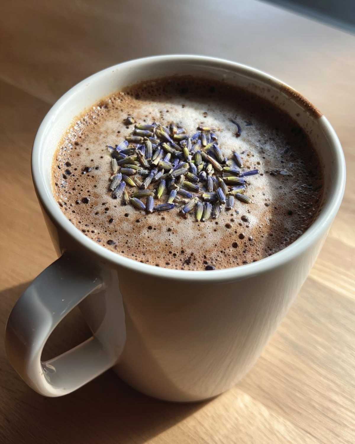 Lavender Hot Chocolate (Soothing Nightcap) - detail 1