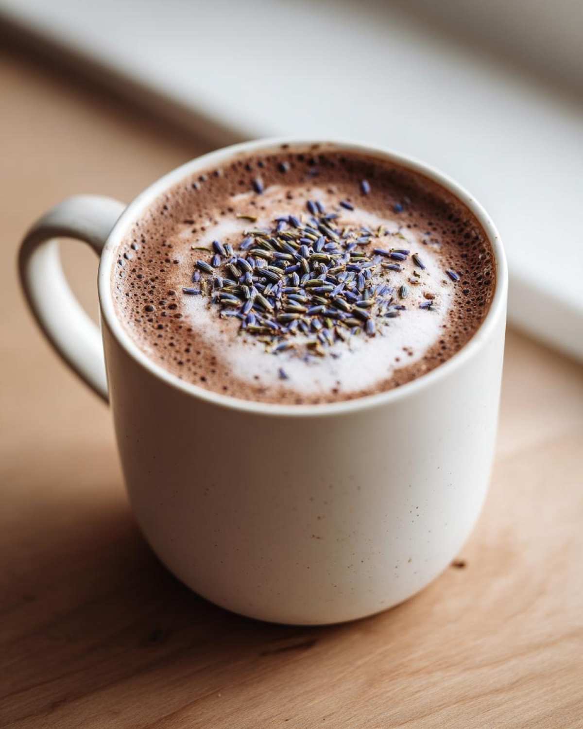 Lavender Hot Chocolate (Soothing Nightcap) - detail 4