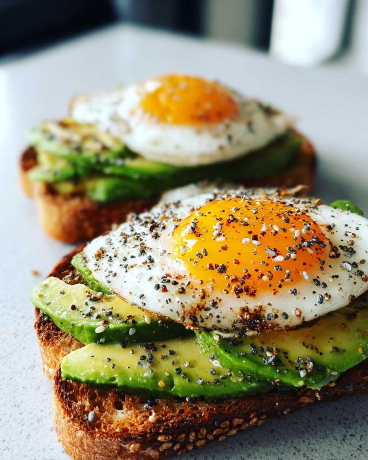 Loaded Avocado Breakfast Toast (with Egg & Everything Spice) - detail 2