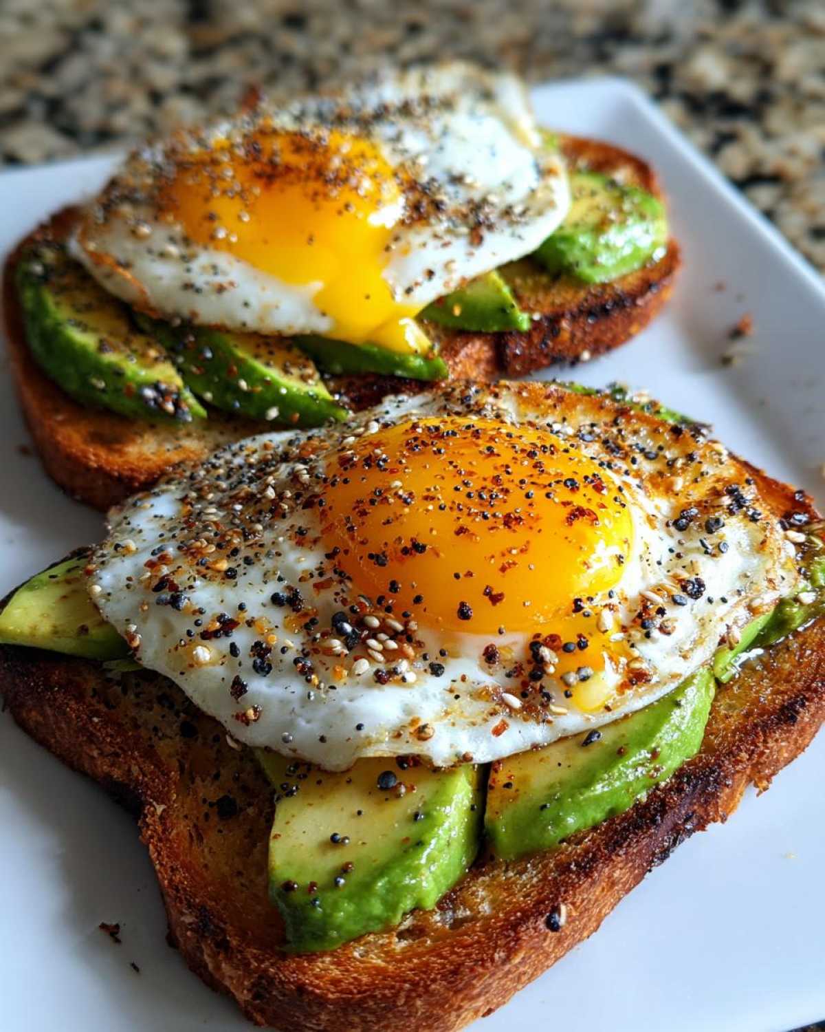 Loaded Avocado Breakfast Toast (with Egg & Everything Spice) - detail 4