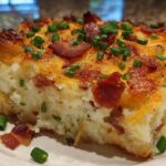 Loaded Leftover Mashed Potato Casserole