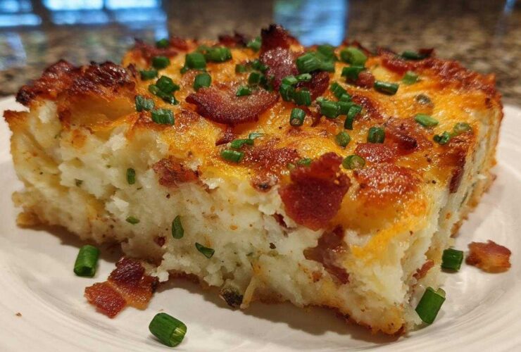 Loaded Leftover Mashed Potato Casserole