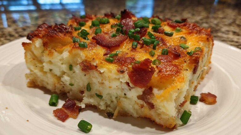 Loaded Leftover Mashed Potato Casserole