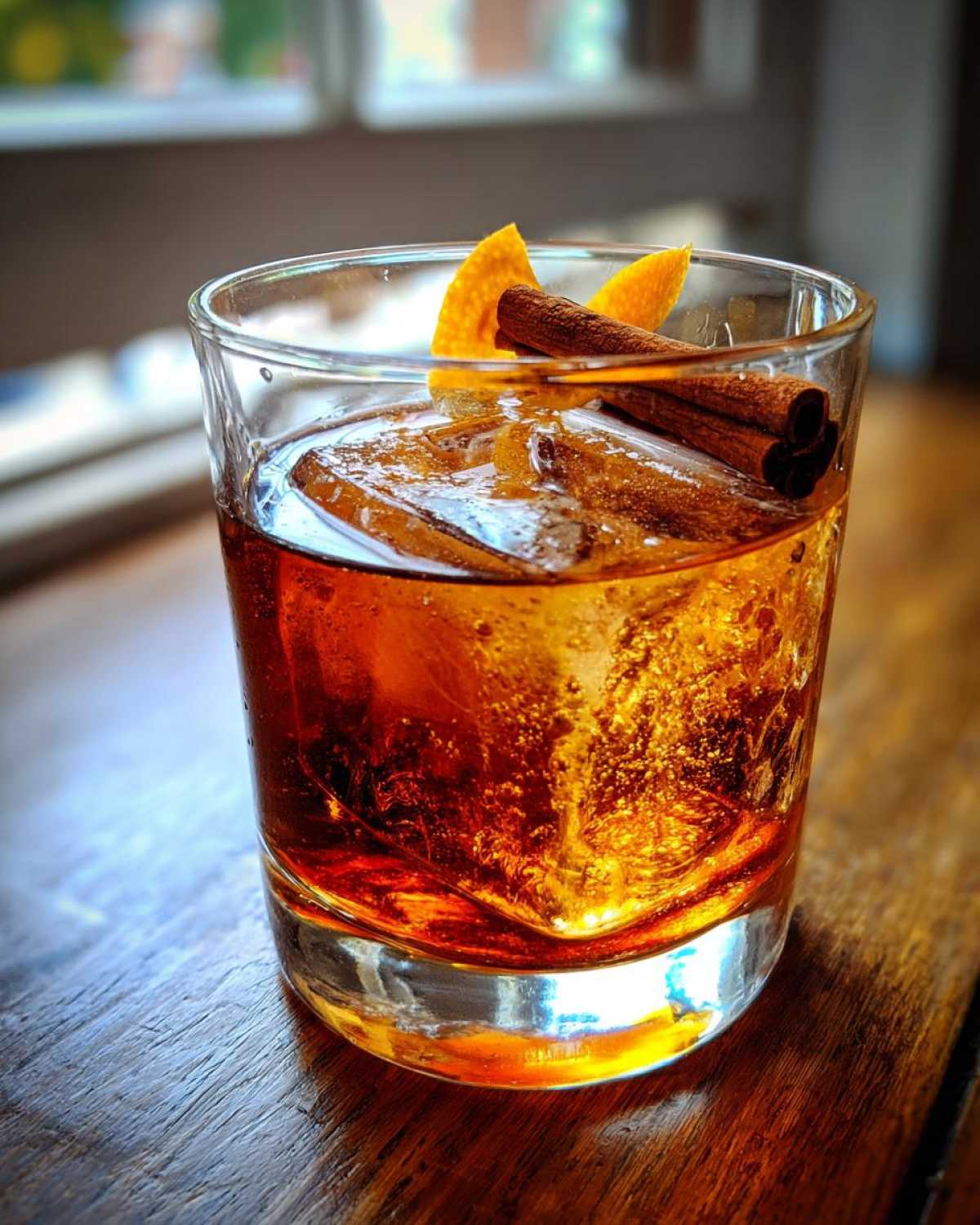 Maple Cinnamon Old Fashioned (Cozy Winter Cocktail) - detail 1