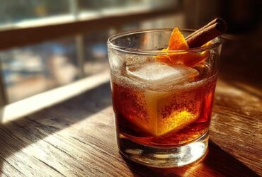 Maple Cinnamon Old Fashioned (Cozy Winter Cocktail)