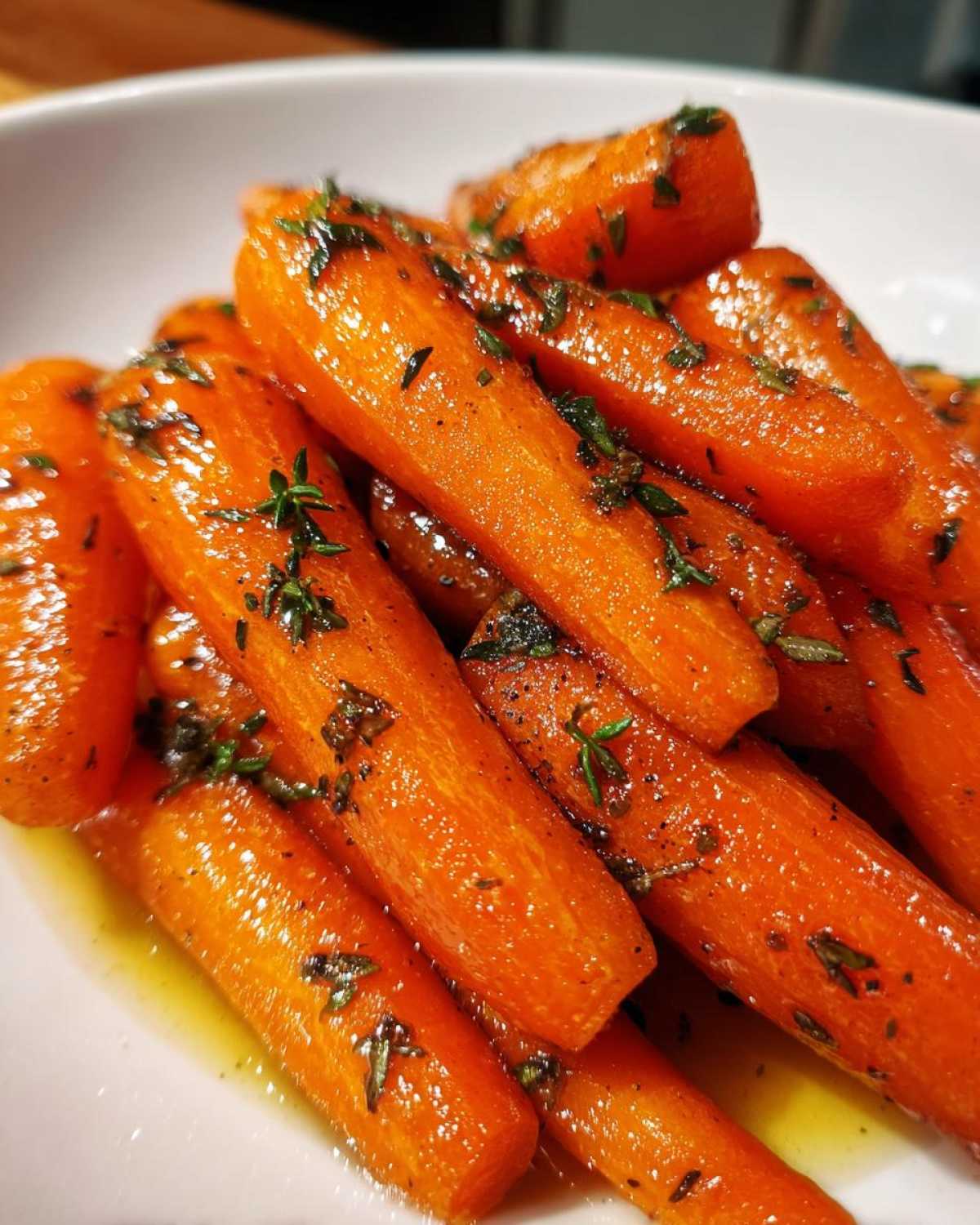 Maple Glazed Carrots with Thyme - detail 1
