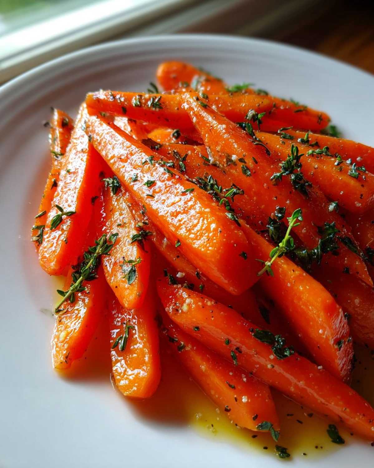 Maple Glazed Carrots with Thyme - detail 2