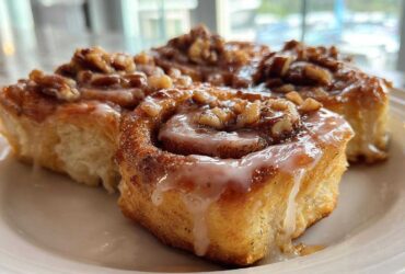 Maple Pecan Sticky Buns with Glaze