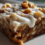 Maple Walnut Blondies with Icing