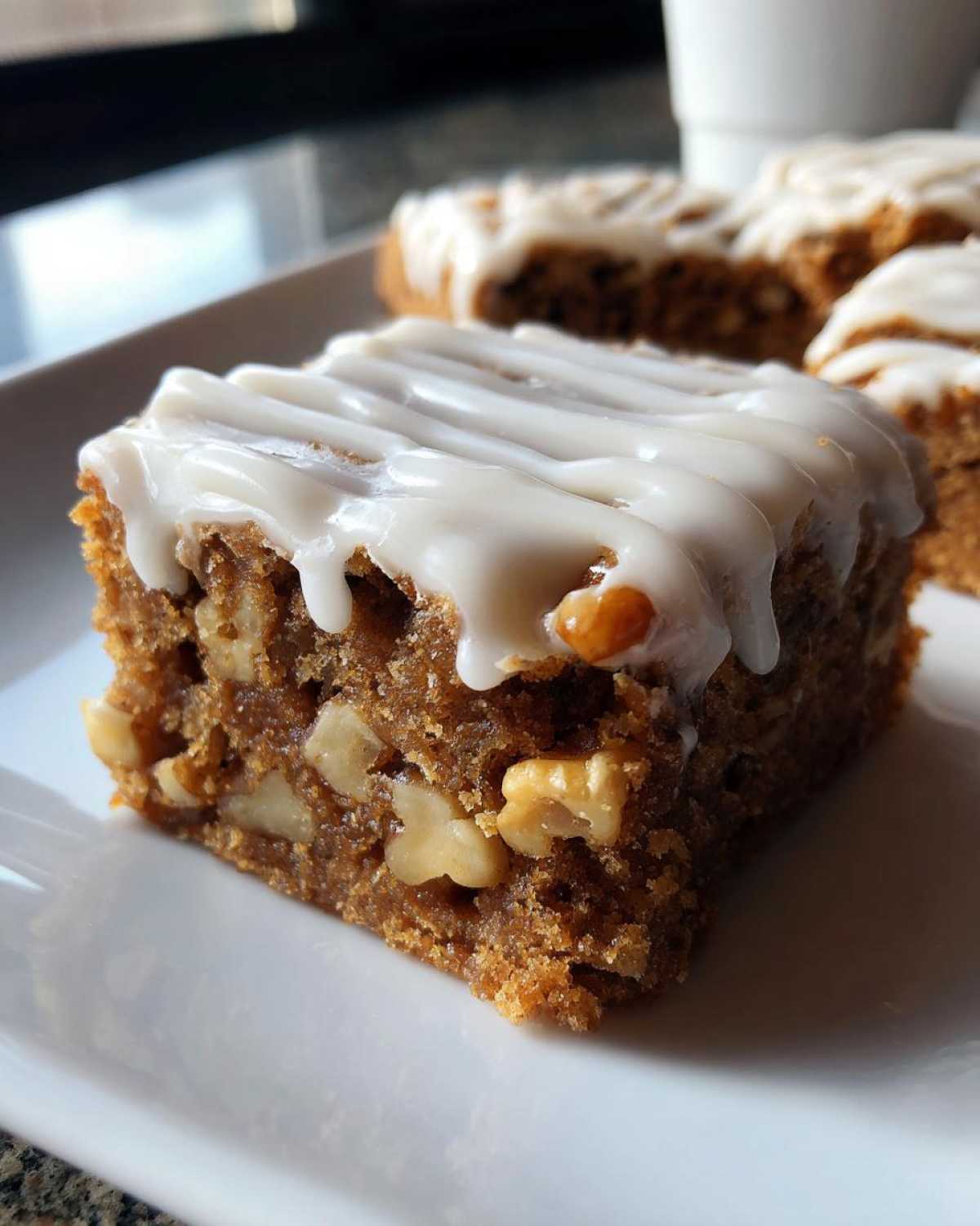 Maple Walnut Blondies with Icing - detail 3