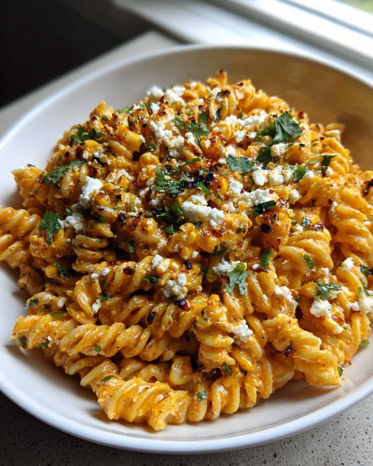 Mexican Street Corn Pasta with Lime - detail 1