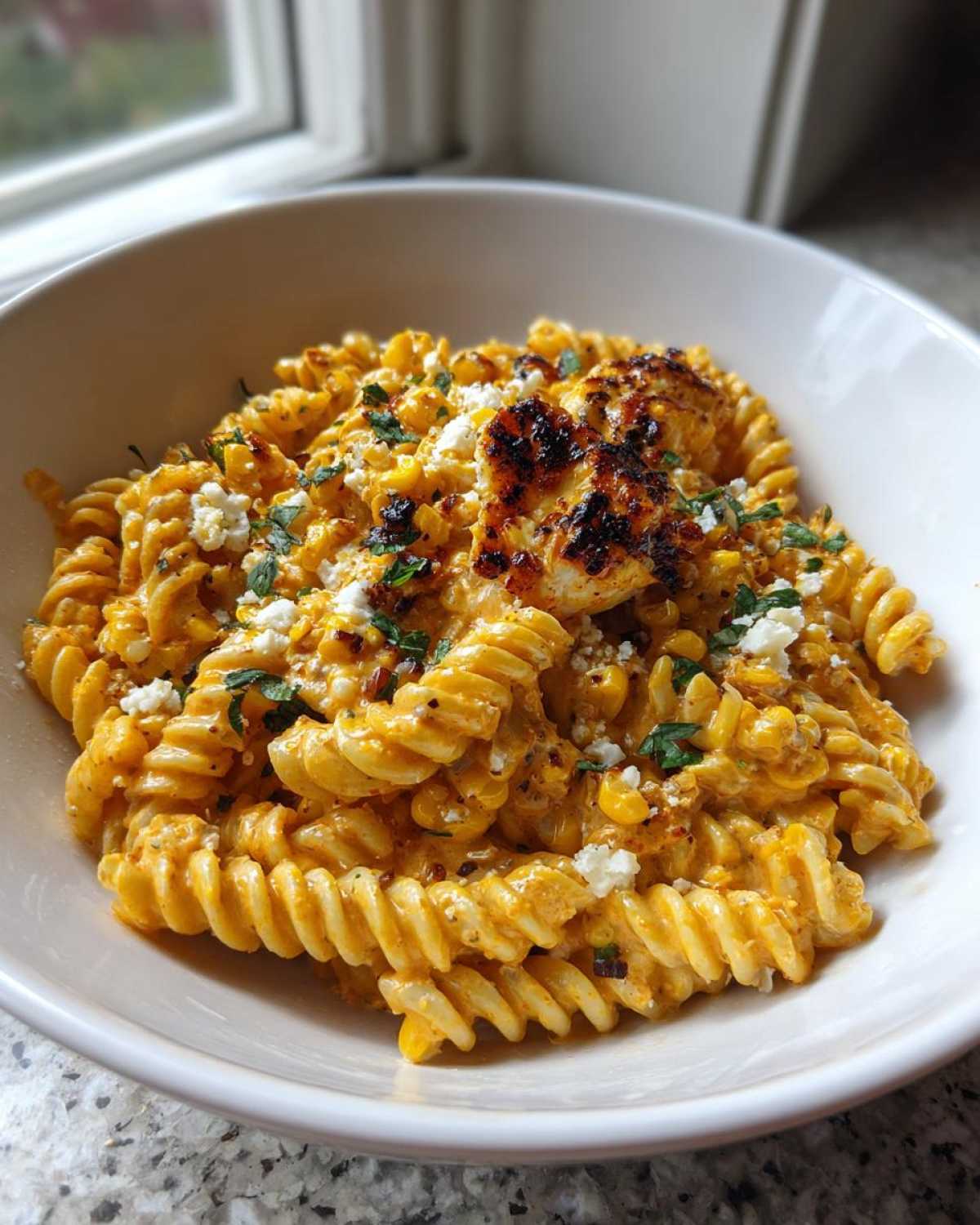 Mexican Street Corn Pasta with Lime - detail 4