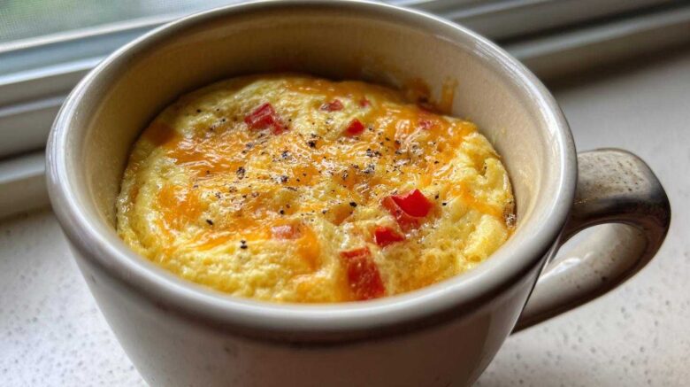 Microwave Mug Omelette (2-Minute Breakfast Hack)