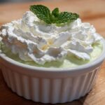 Mint Pots de Creme with Whipped Cream