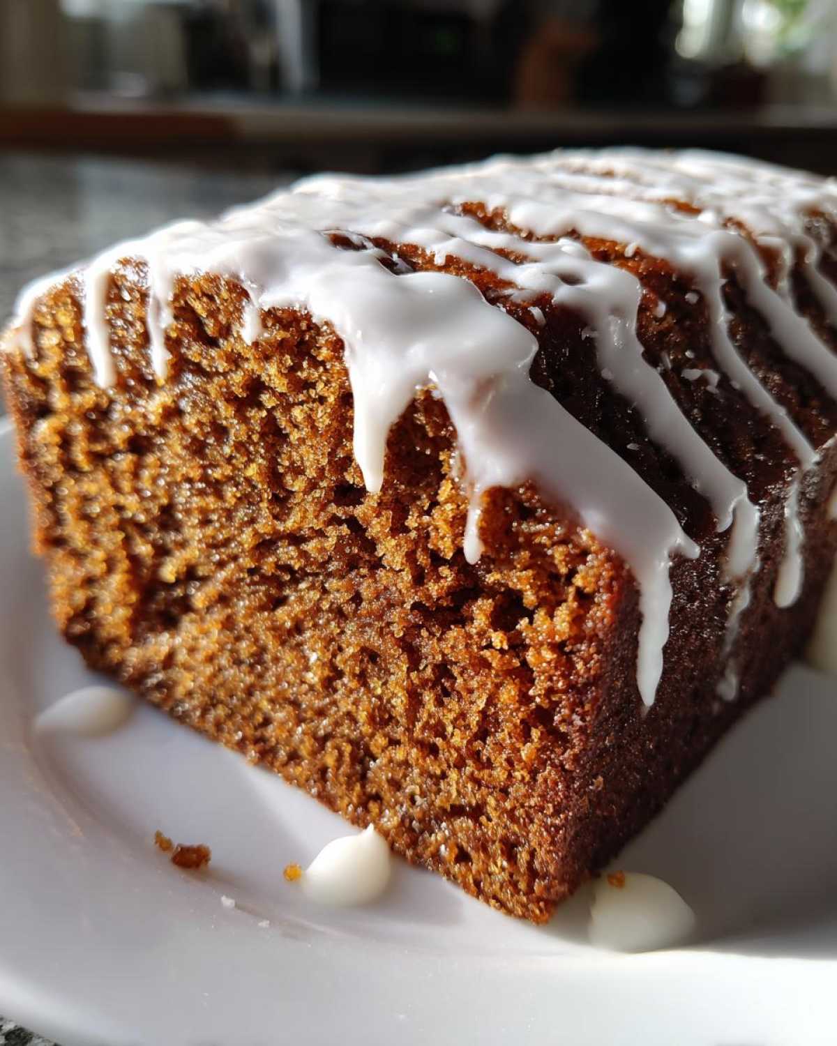 Molasses Gingerbread Loaf with Icing - detail 3