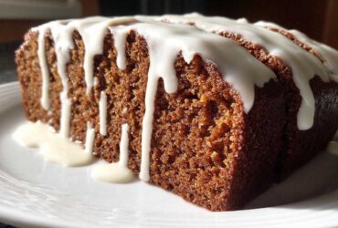 Molasses Gingerbread Loaf with Icing