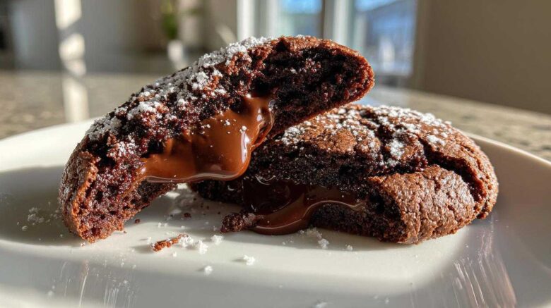 Molten Chocolate Lava Cookies (with Gooey Centers)