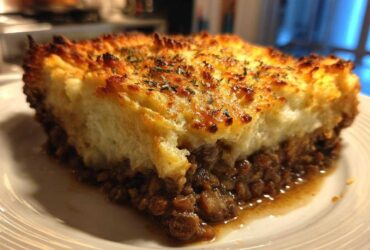 Mushroom Lentil Shepherd’s Pie with Potatoes