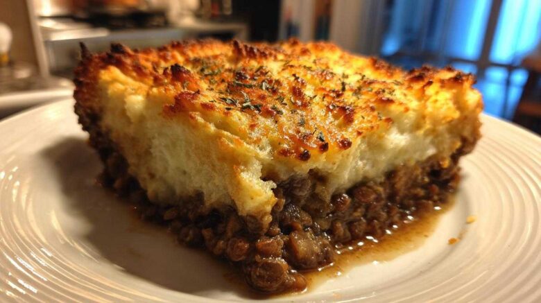 Mushroom Lentil Shepherd’s Pie with Potatoes