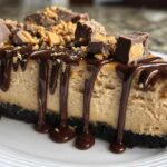 No Bake Peanut Butter Cup Cheesecake