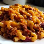 One Pan Chili Mac and Cheese