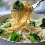 One Pot Alfredo with Broccoli