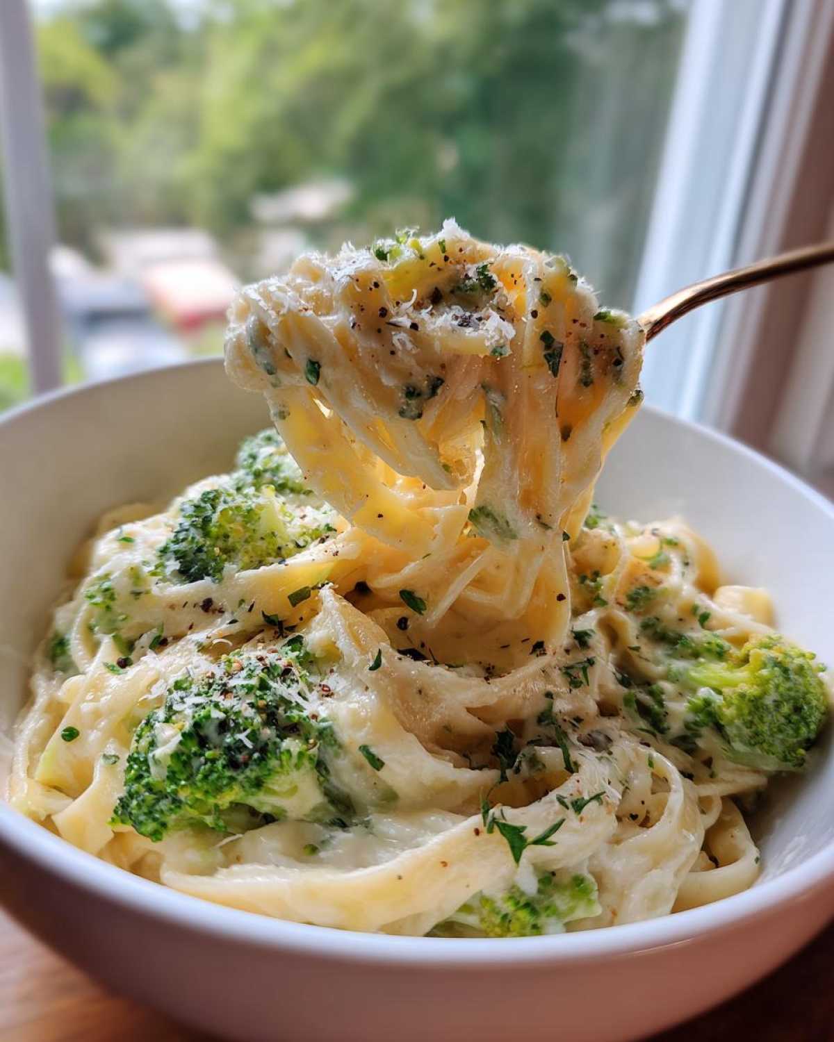 One Pot Alfredo with Broccoli - detail 4
