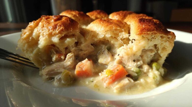One Pot Chicken Pot Pie Bake