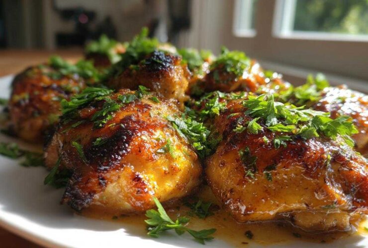 Oven Baked Honey Garlic Butter Chicken