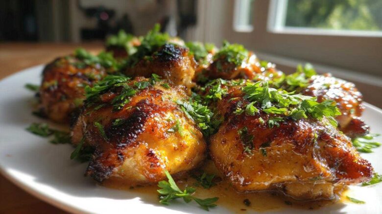 Oven Baked Honey Garlic Butter Chicken